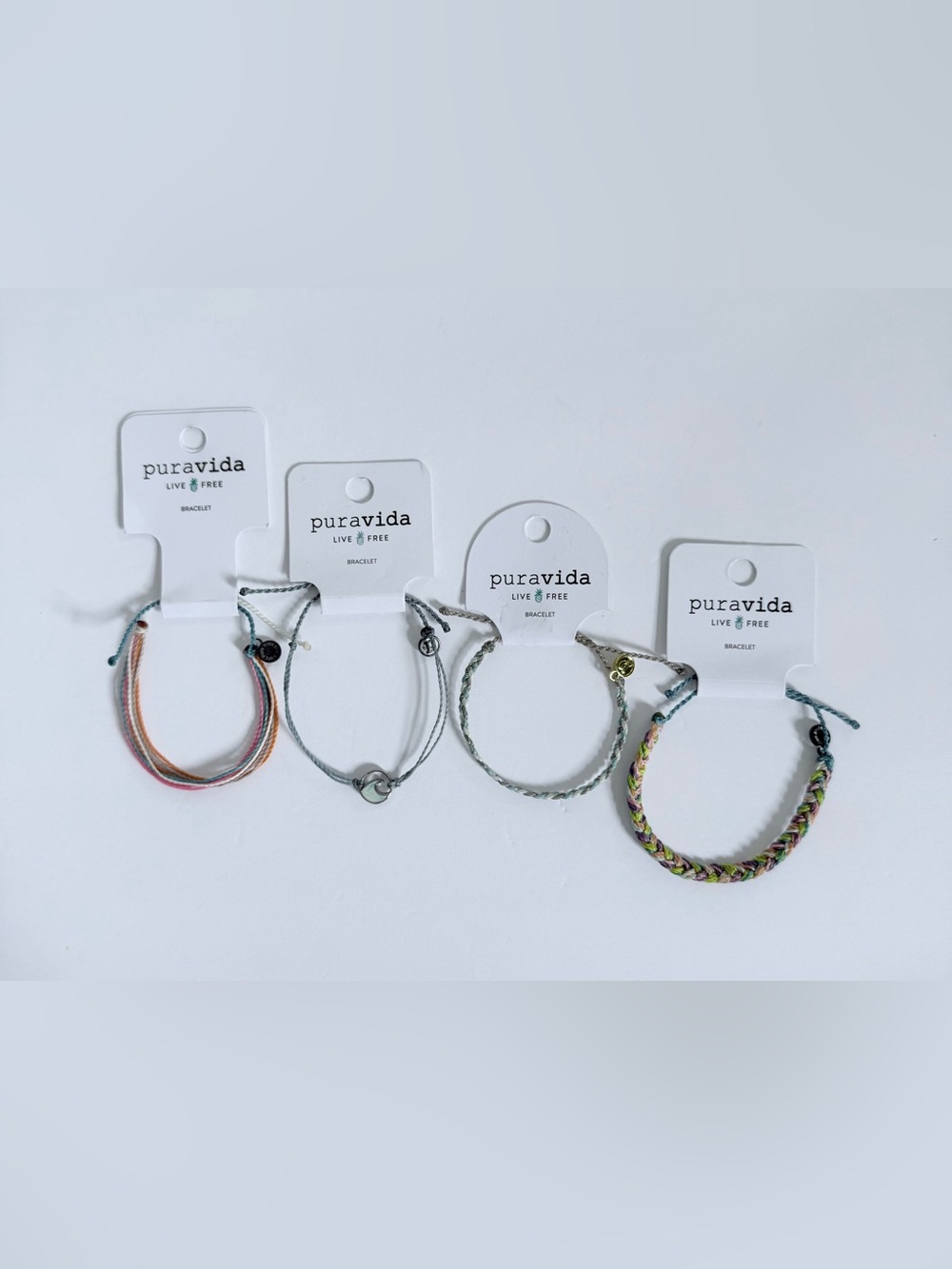 NWT Pura Vida Bracelet Bundle of 4 Colorful Boho Bracelets